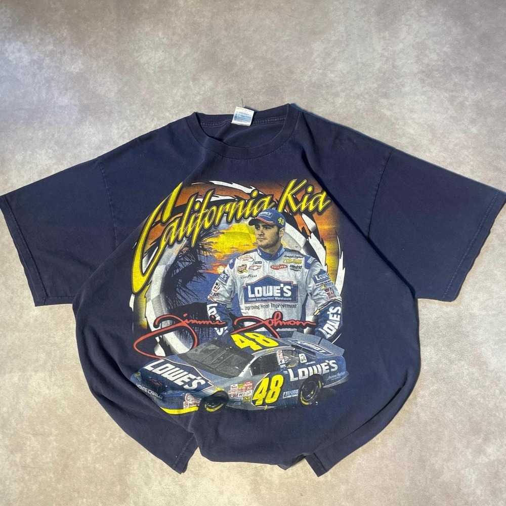 Vintage Jimmie Johnson NASCAR Racing #48 California Kid Tee Shirt